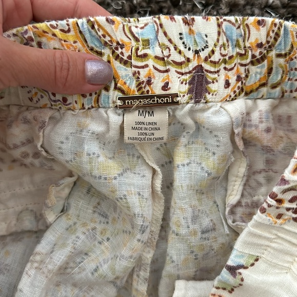 Magaschoni 100% Linen pants, size M - Picture 2 of 3